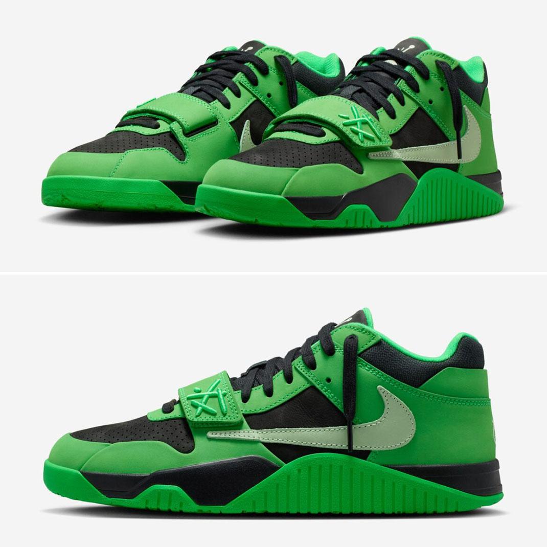 Travis Scott x Jordan Jumpman Jack CJ1 T-Rexx Green Spark Sneakers IM9113-300