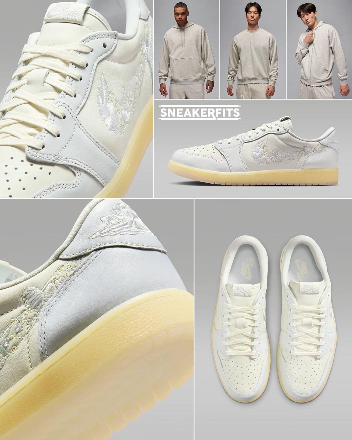 What to Wear With Air Jordan 1 Low OG Floral Swoosh Outfits