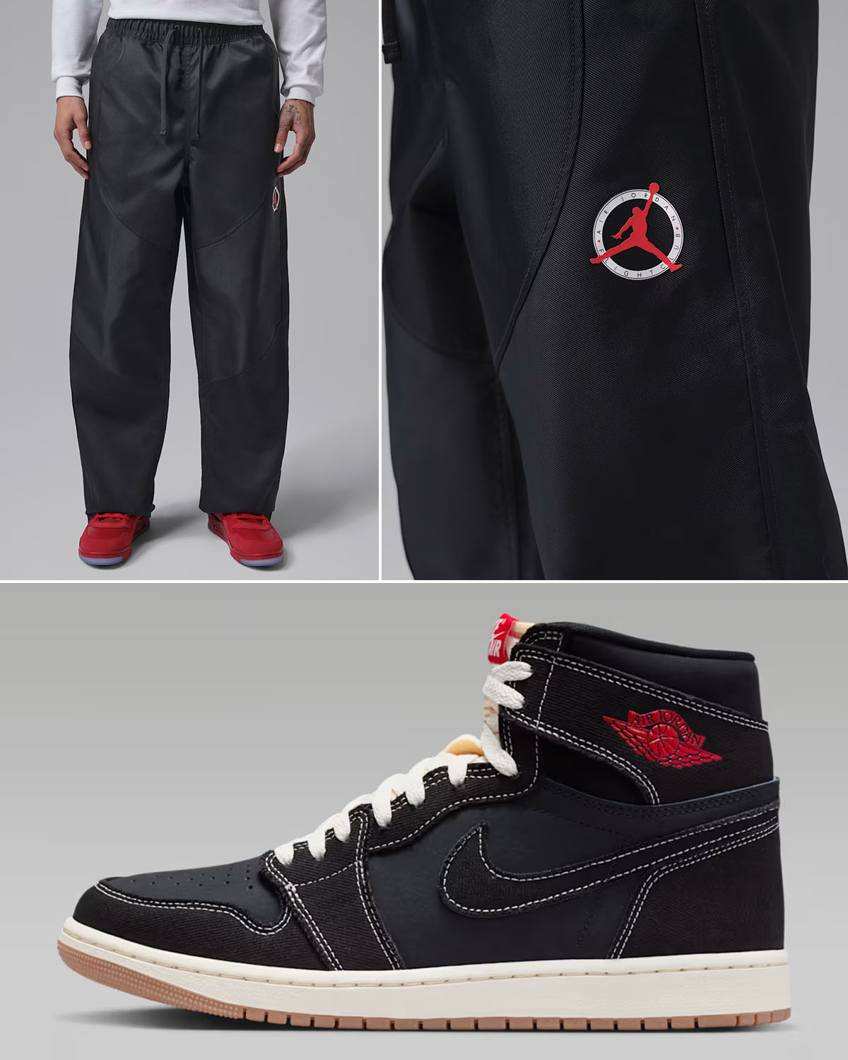Air Jordan 1 High OG Flight Club x Jordan Flight Club Men's Twill Pants to Match Sneakers
