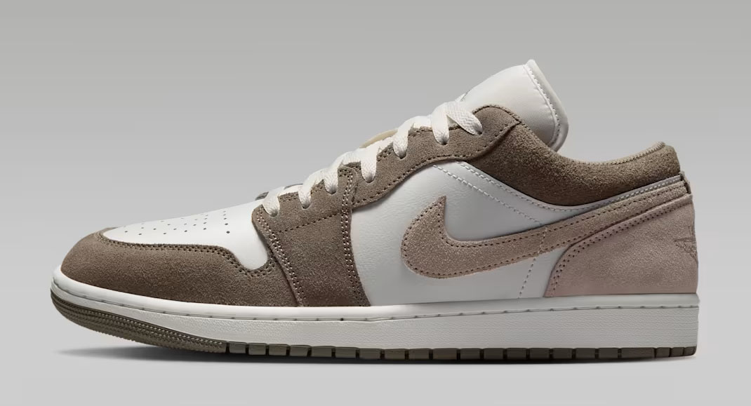 Air Jordan 1 Low Olive Grey Enigma Stone Mens Sneakers 2