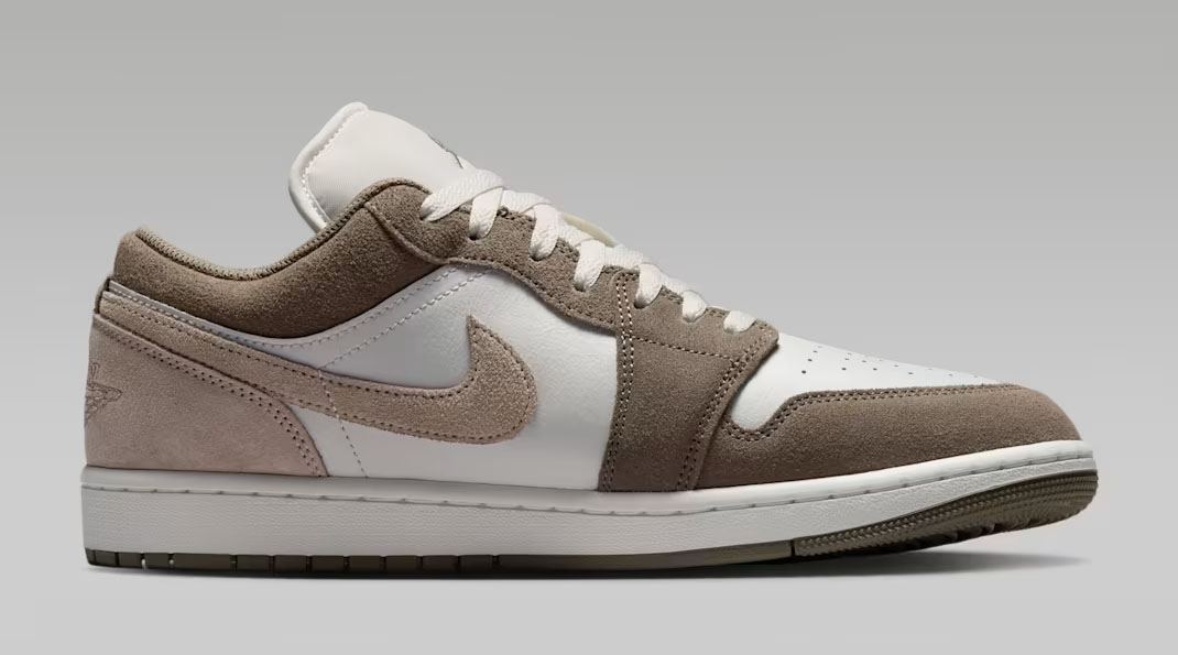 Air Jordan 1 Low Olive Grey Enigma Stone Mens Sneakers 3