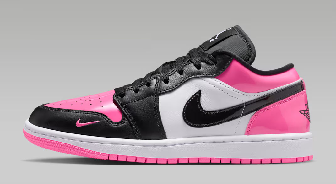 Air Jordan 1 Low SE Pinksicle White Black Pink Toe Womens Shoes 2