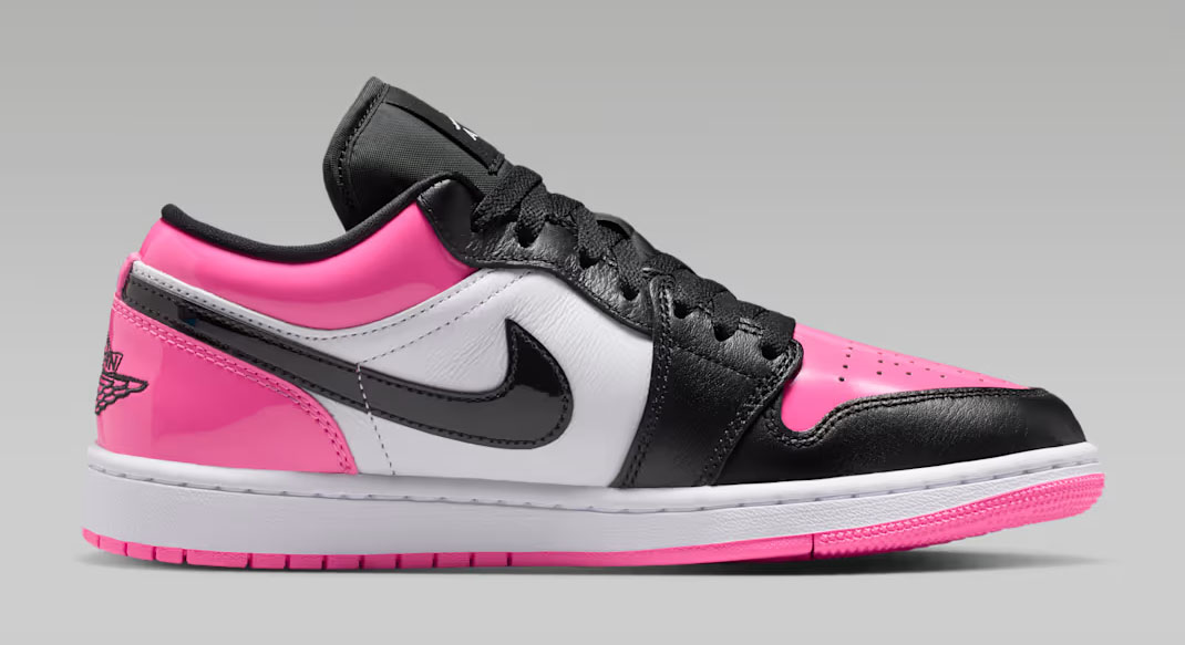 Air Jordan 1 Low SE Pinksicle White Black Pink Toe Womens Shoes 3