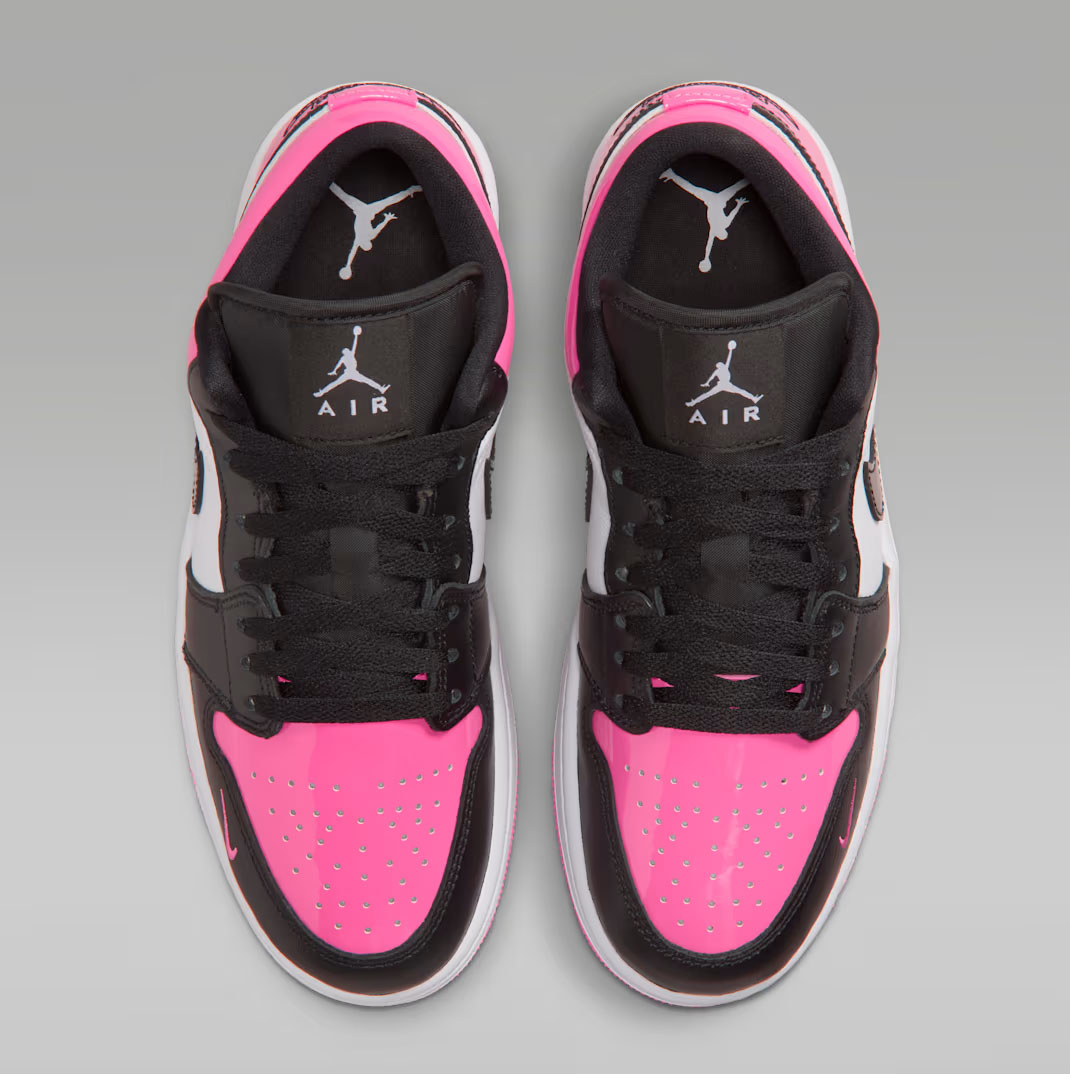Air Jordan 1 Low SE Pinksicle White Black Pink Toe Womens Shoes 4