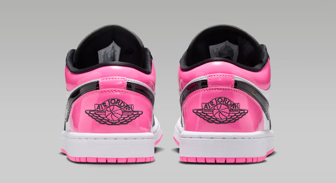 Air Jordan 1 Low SE Pinksicle White Black Pink Toe Womens Shoes 5