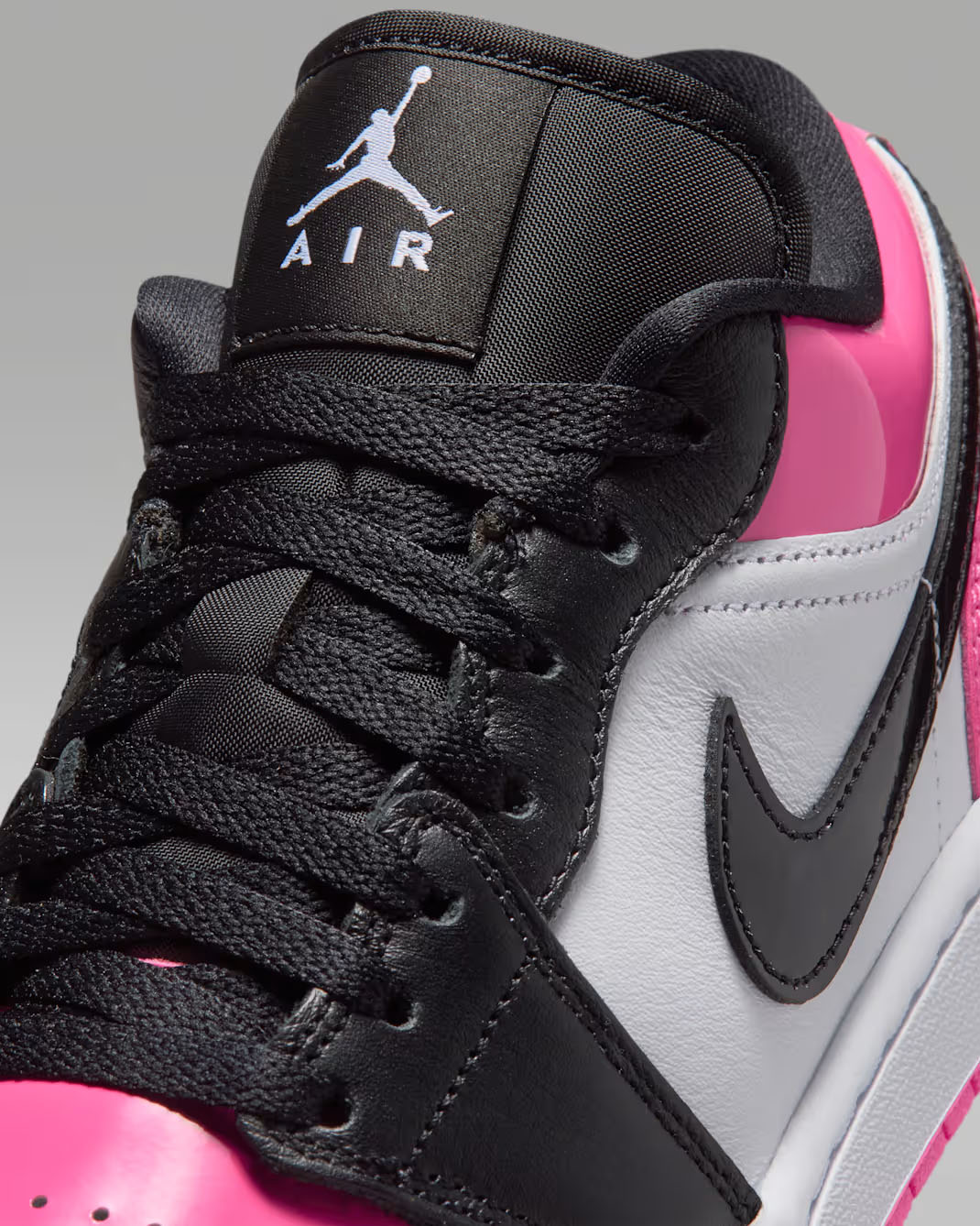 Air Jordan 1 Low SE Pinksicle White Black Pink Toe Womens Shoes 7