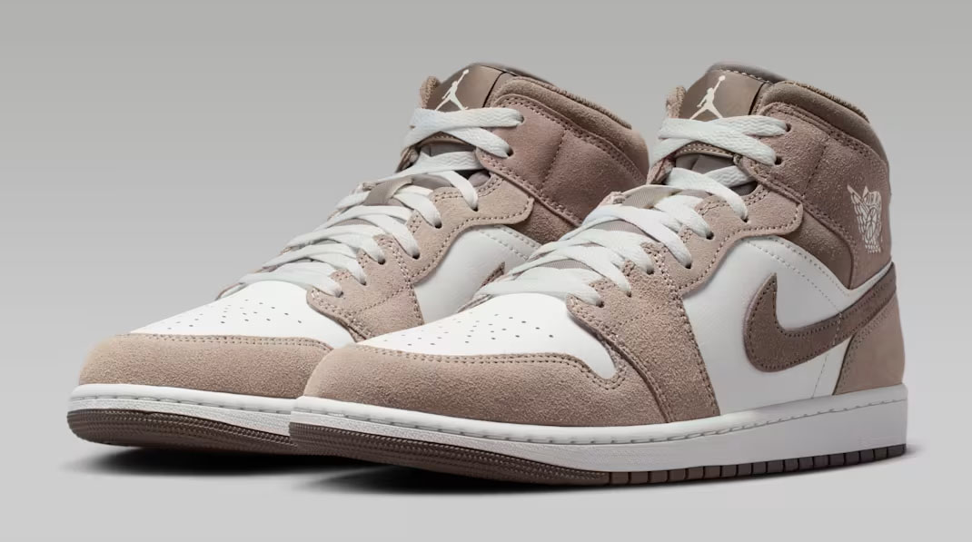 Air Jordan 1 Mid Enigma Stone Summit White Olive Grey DQ8426-003 Mens Sneakers 1