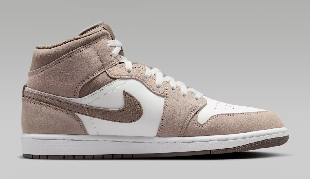 Air Jordan 1 Mid Enigma Stone Summit White Olive Grey DQ8426-003 Mens Sneakers 3