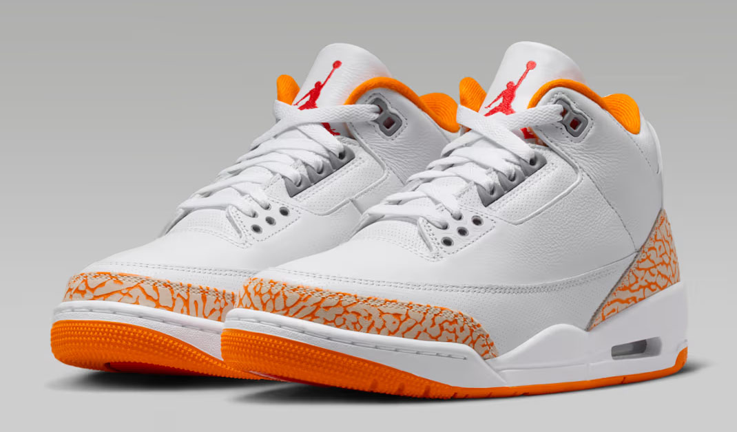 Air Jordan 3 Orange Citrus Womens Shoes 1