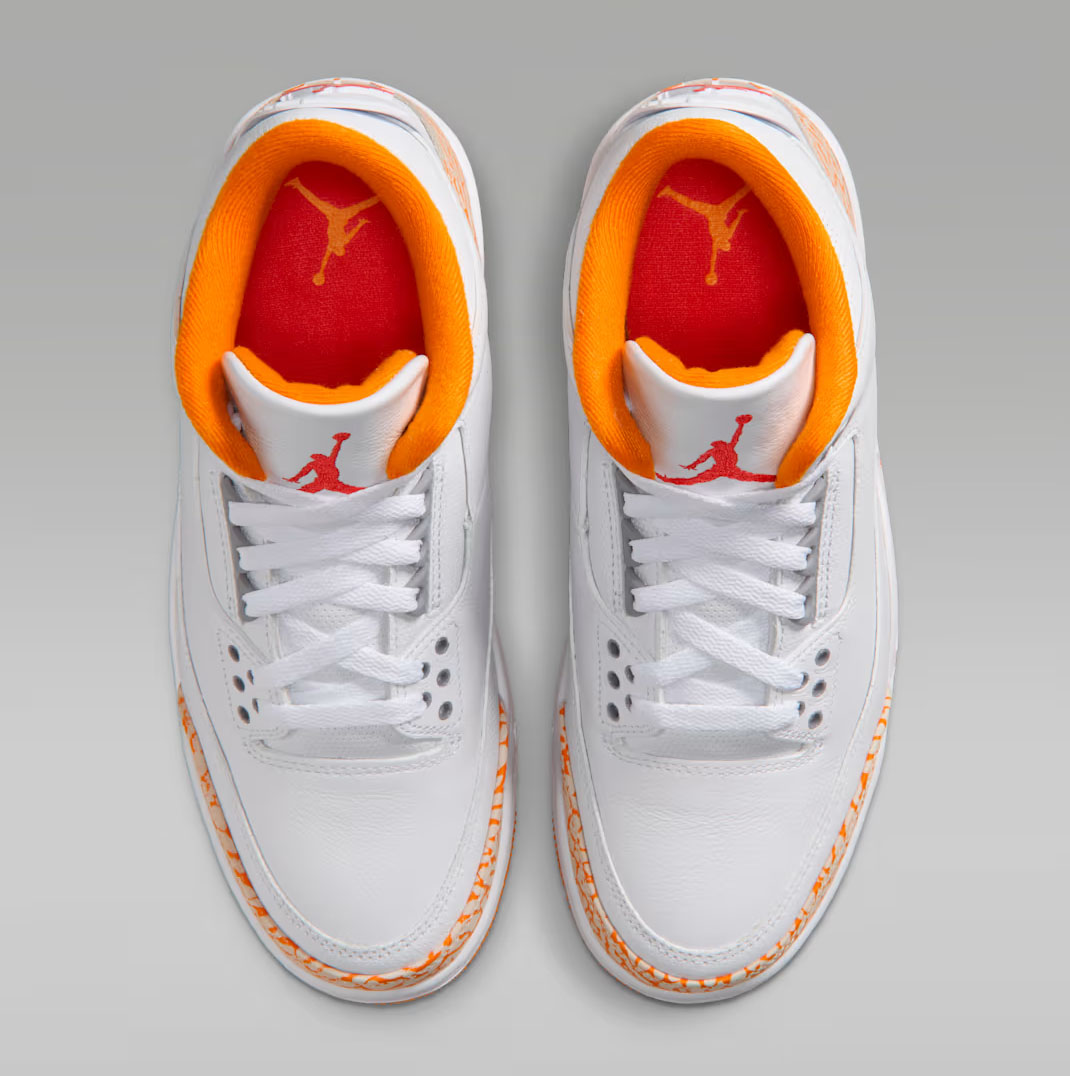 Air Jordan 3 Orange Citrus Womens Shoes 4