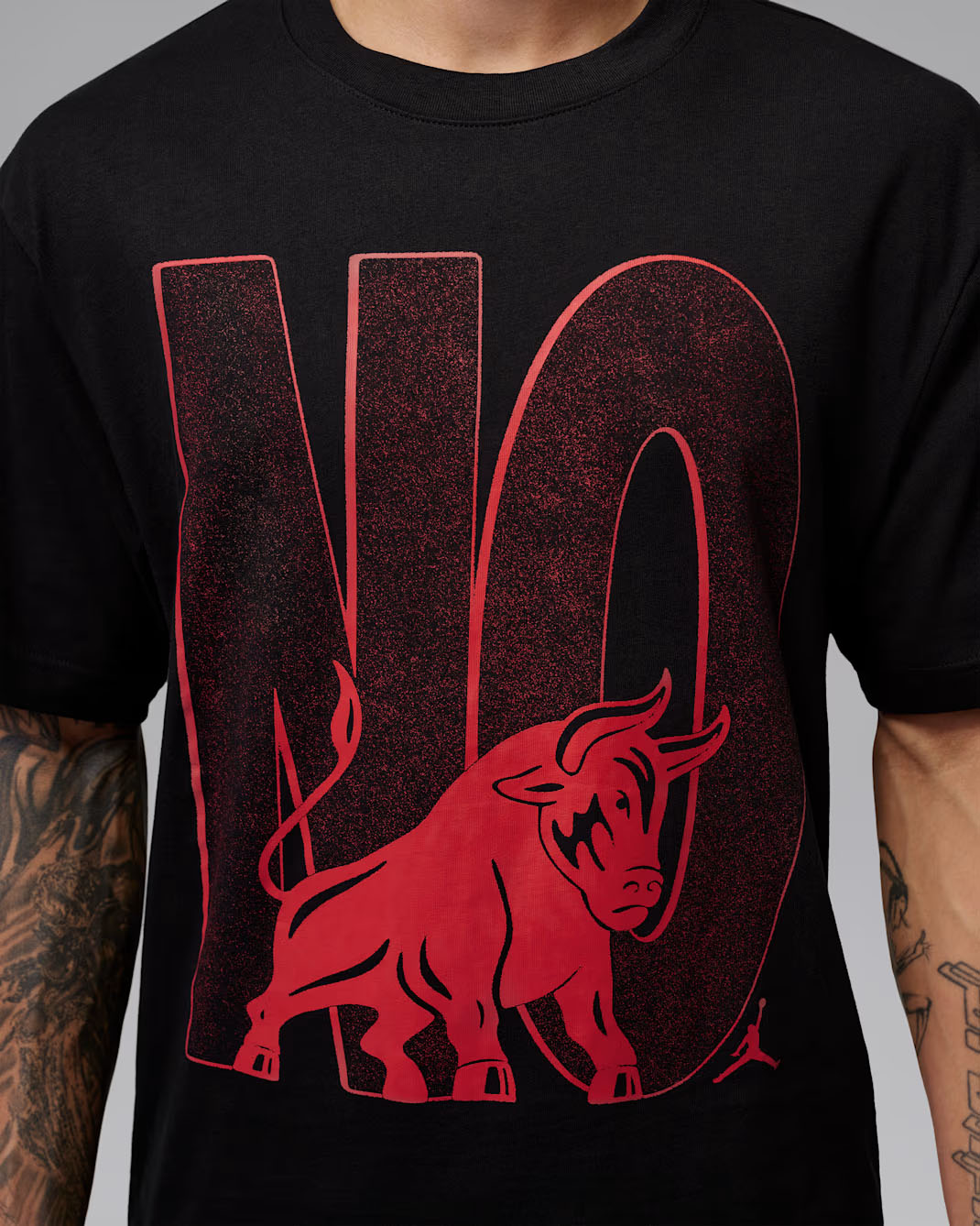 Air Jordan 4 Toro Bravo 2026 Men's T-Shirt Black Fire Red 1