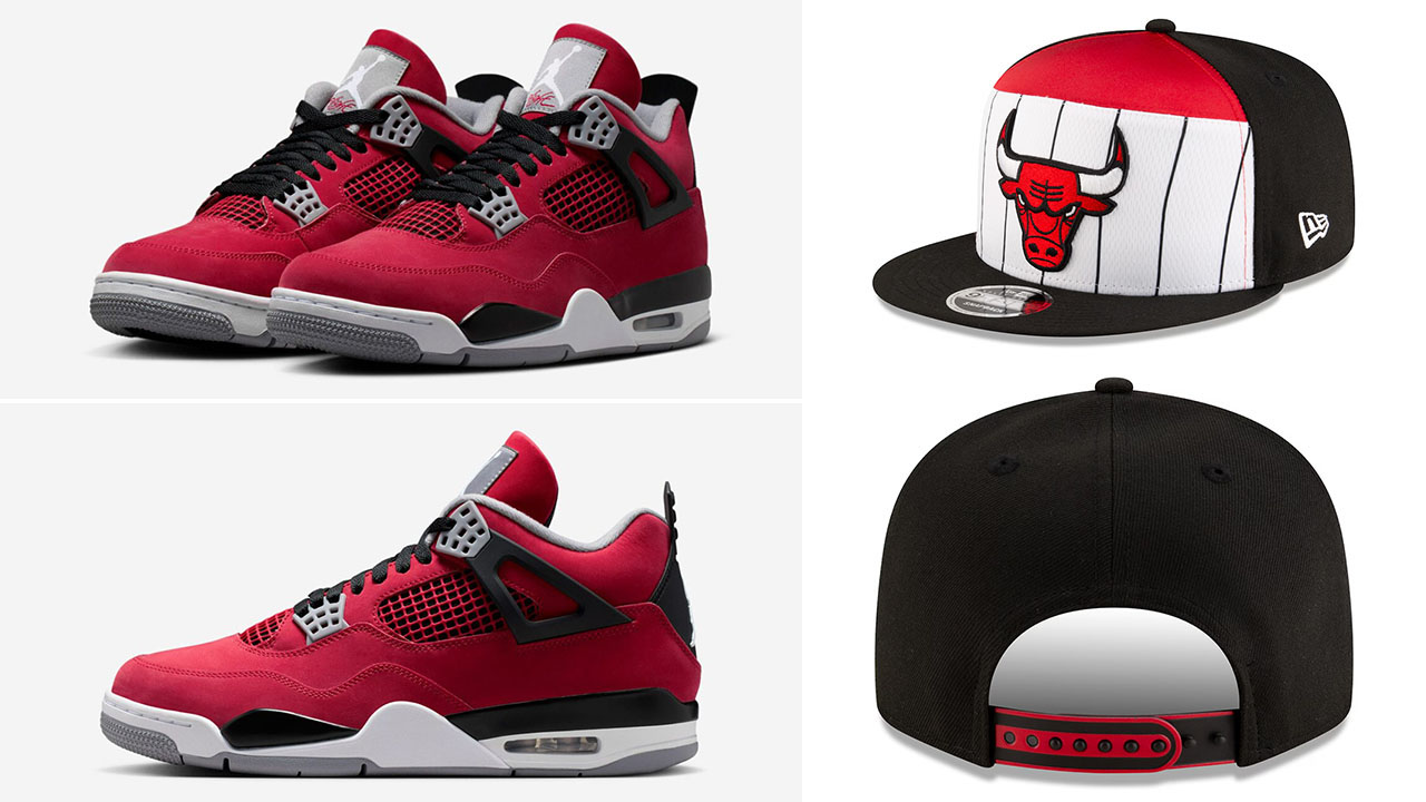 Air-Jordan-4-Toro-Bravo-2026-x-Chicago-Bulls-New-Era-2025-NBA-Tip-Off-Split-Panel-9FIFTY-Snapback-Hat