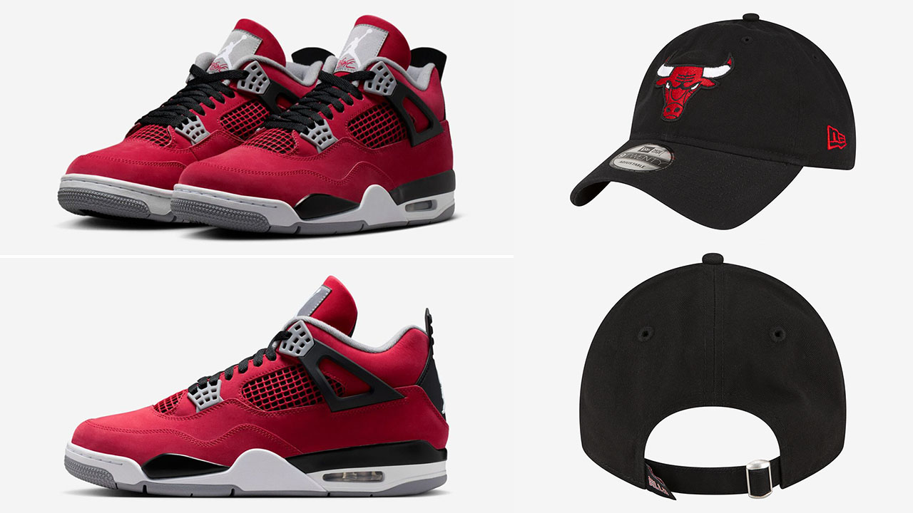 Air-Jordan-4-Toro-Bravo-2026-x-New-Era-Chicago-Bulls-Core-Classic-9TWENTY-Adjustable-Hat
