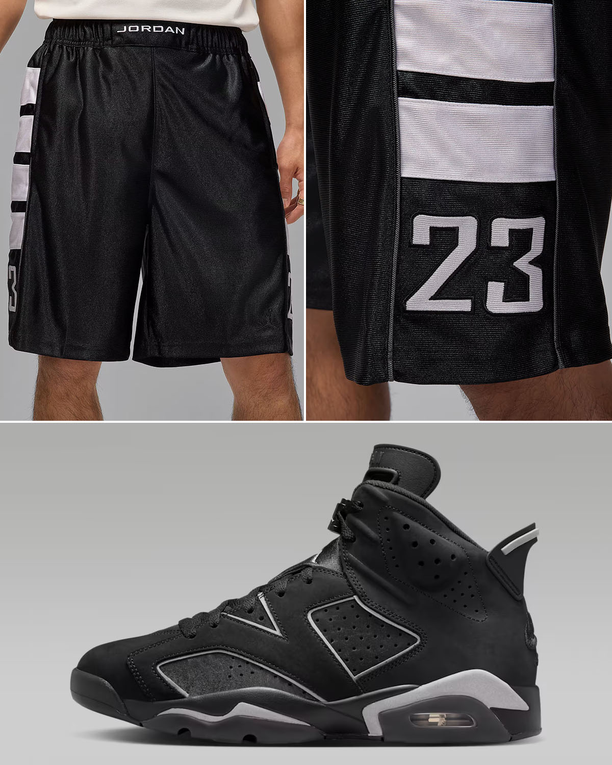 Air Jordan 6 Cap and Gown 2026 x Jordan Brooklyn Cat Scratch Mens Shorts Outfit to Match Sneakers
