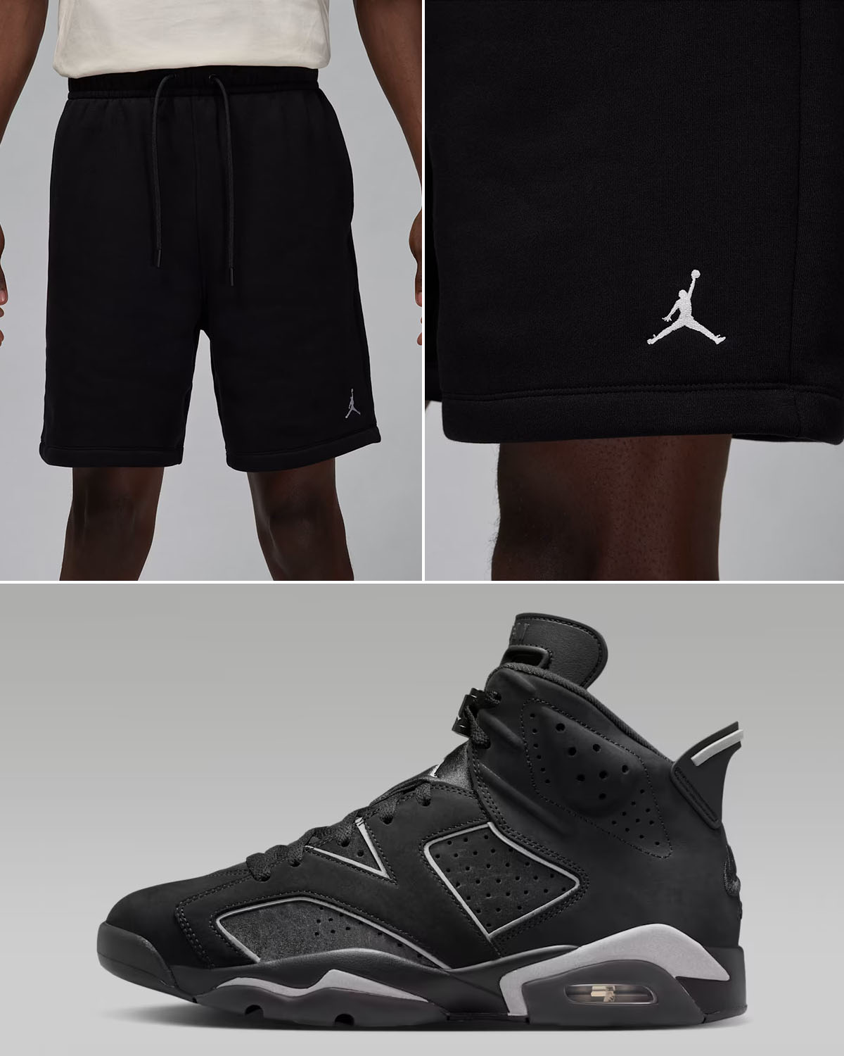 Air Jordan 6 Cap and Gown 2026 x Jordan Brooklyn Fleece Shorts Outfit to Match Sneakers