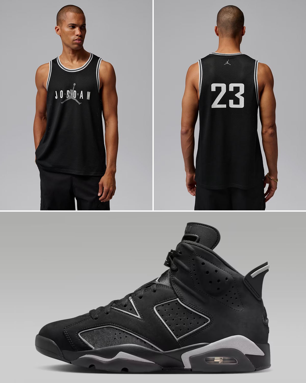 Air Jordan 6 Cap and Gown 2026 x Jordan Brooklyn Men's Mesh Jersey Outfit to Match Sneakers