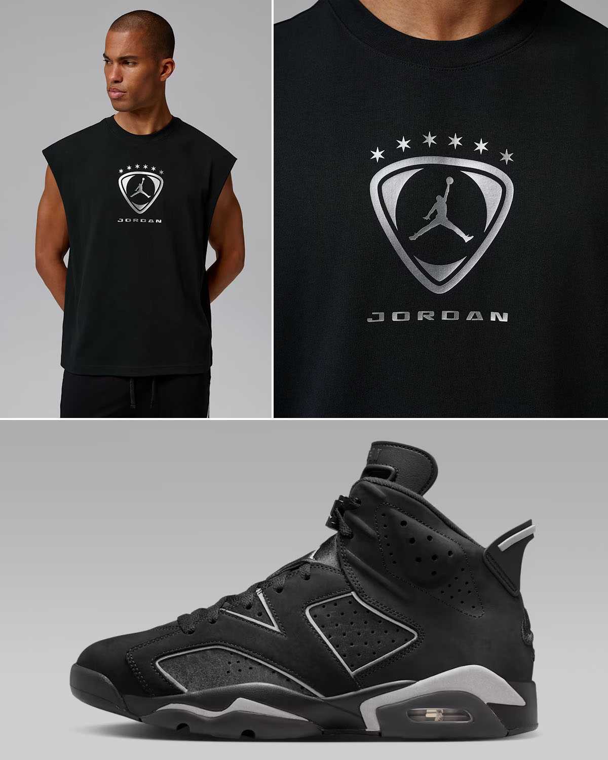 Air Jordan 6 Cap and Gown 2026 x Jordan Brooklyn Mens Sleeveless Top Outfit to Match Sneakers