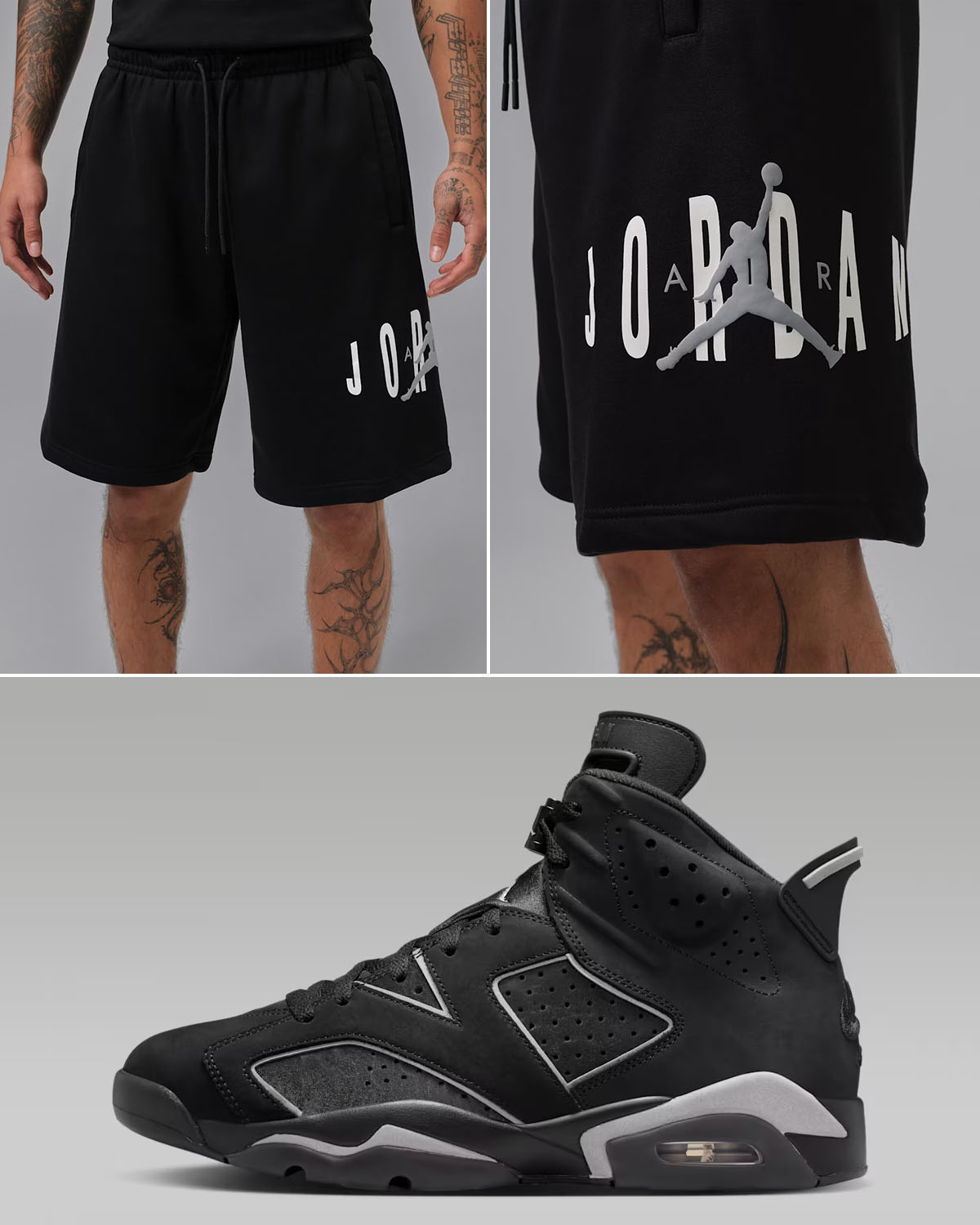 Air Jordan 6 Cap and Gown 2026 x Jordan Brooklyn Stretch Mens Fleece Shorts Outfit to Match Sneakers