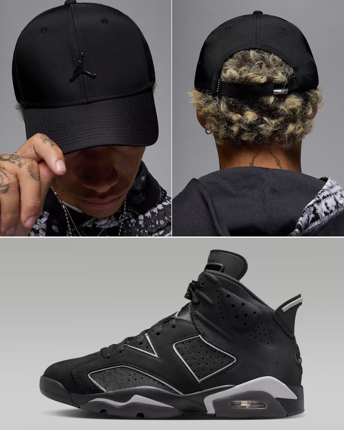 Air Jordan 6 Cap and Gown 2026 x Jordan Rise Metal Adjustable Hat to Match Sneakers