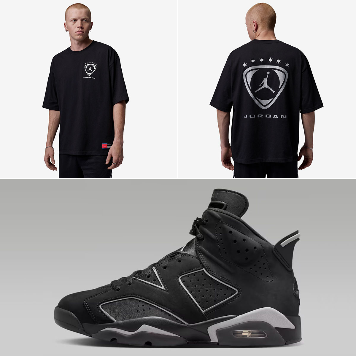 Air Jordan 6 Cap and Gown x Jordan Brooklyn Oversized Graphic Mens T Shirt to Match