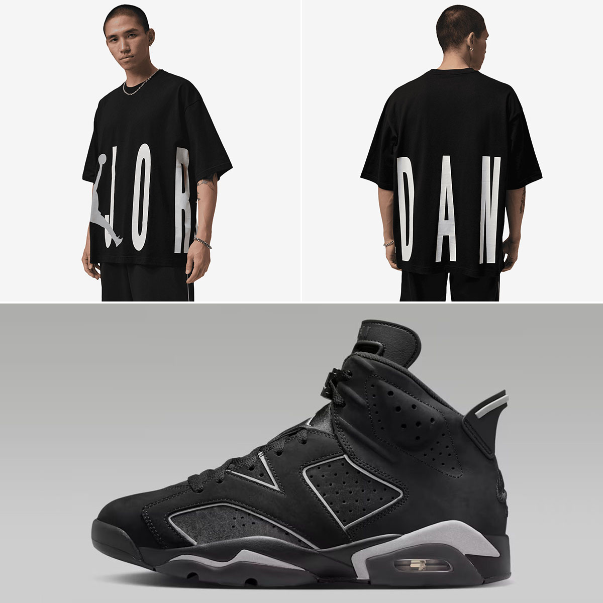 Air Jordan 6 Cap and Gown x Jordan Torso Stretch Oversized T Shirt to Match Sneakers