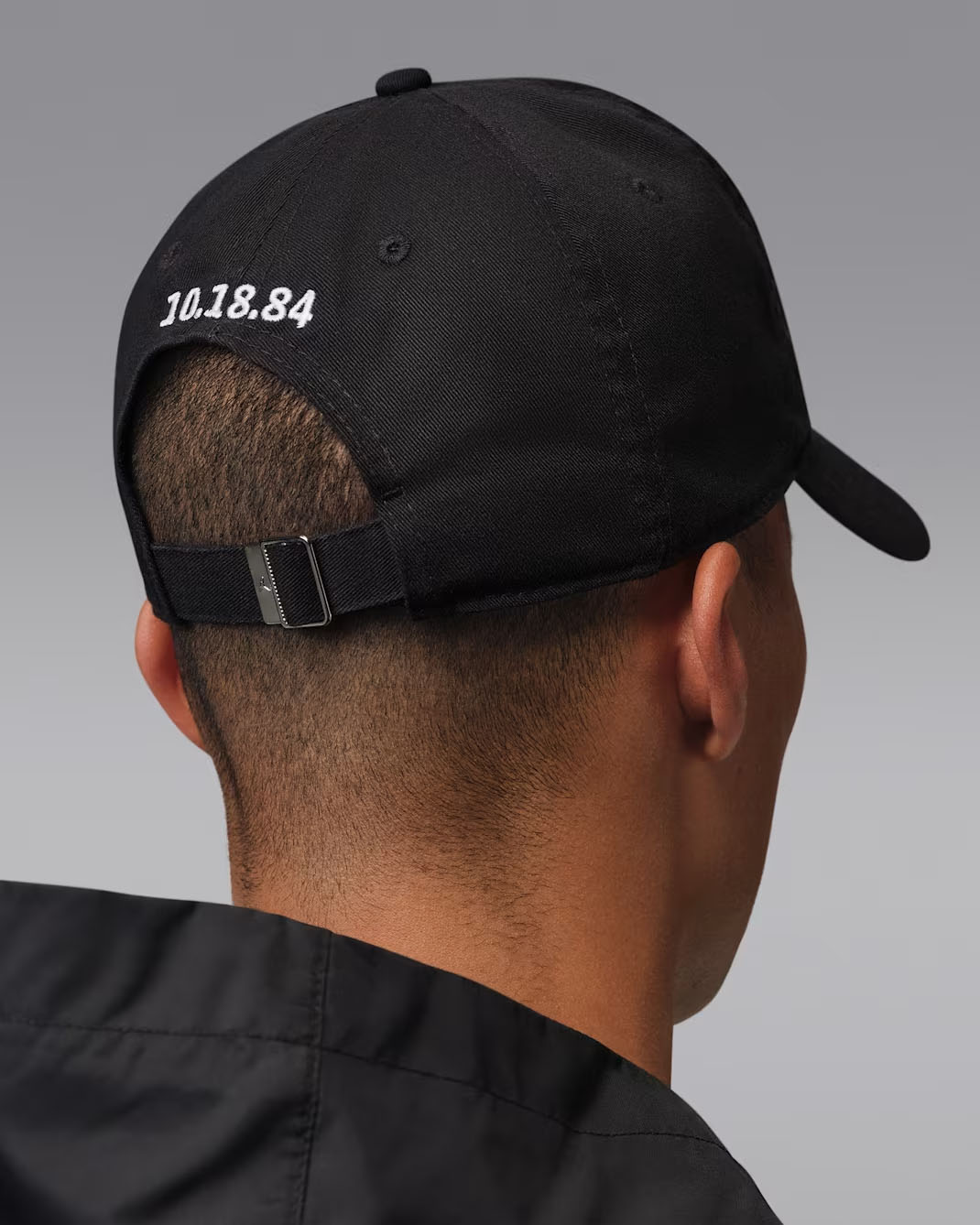 Jordan Banned Club Curved Bill Hat Black White Red 2