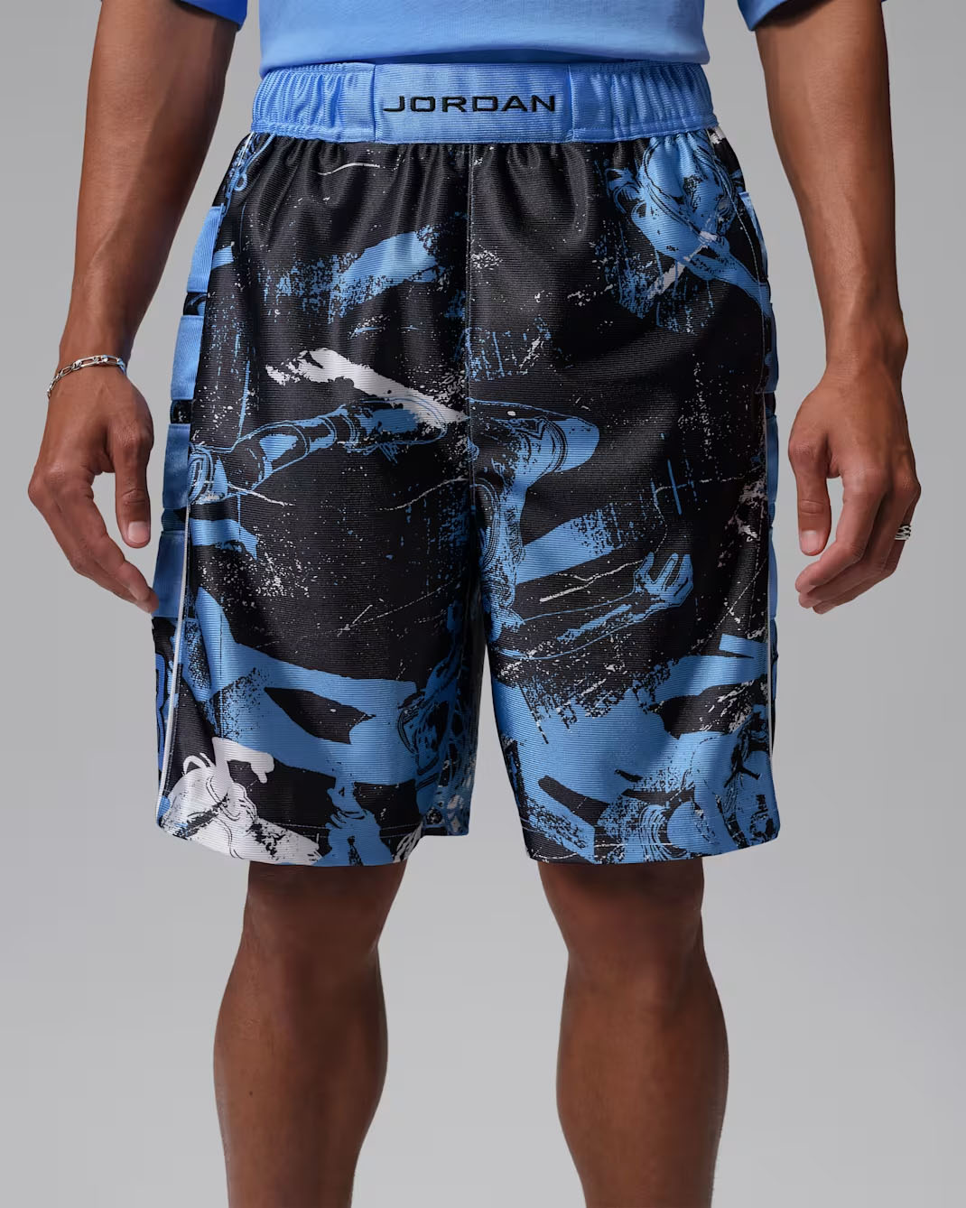 Jordan Brooklyn Cat Scratch Men's Shorts University Blue Black White 1