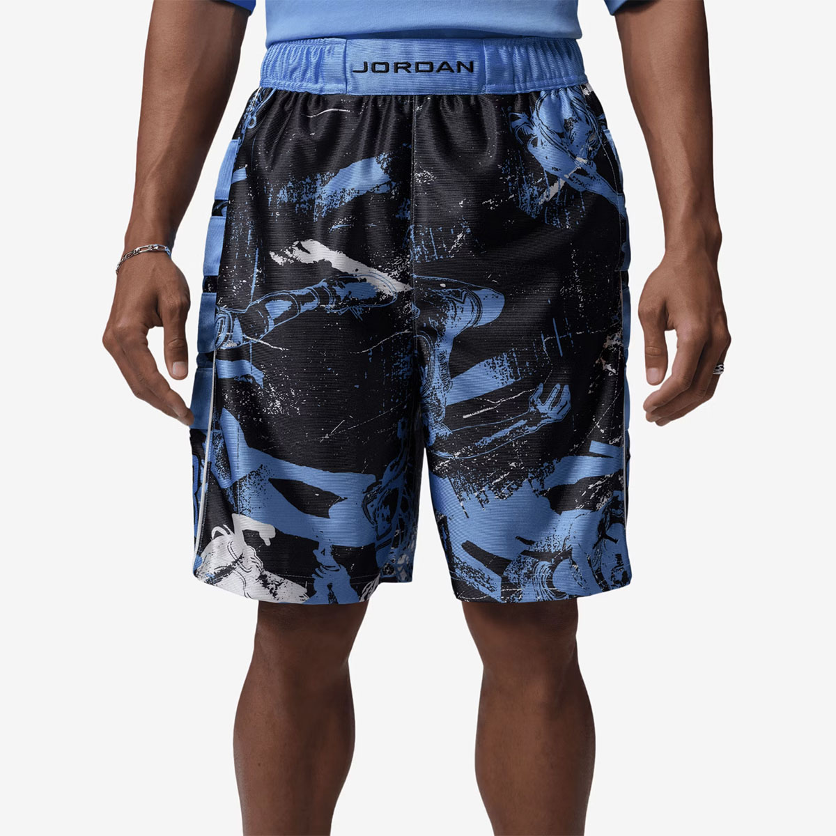 Jordan Brooklyn Cat Scratch Shorts University Blue Black 1