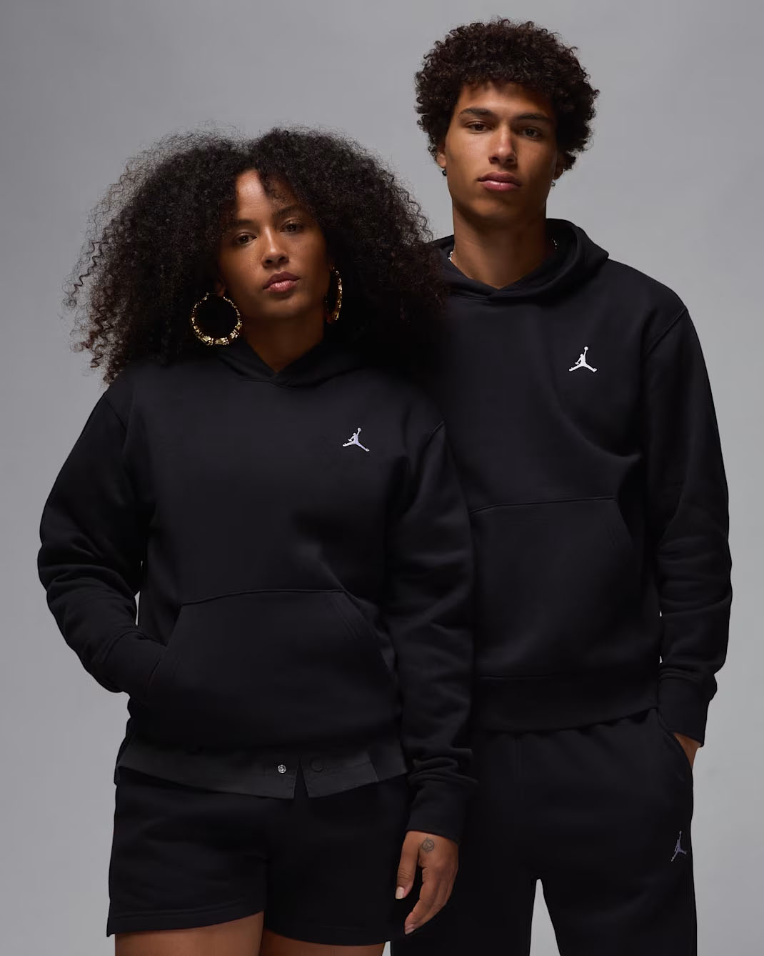Jordan Brooklyn Fleece Men's Pullover Hoodie Black White