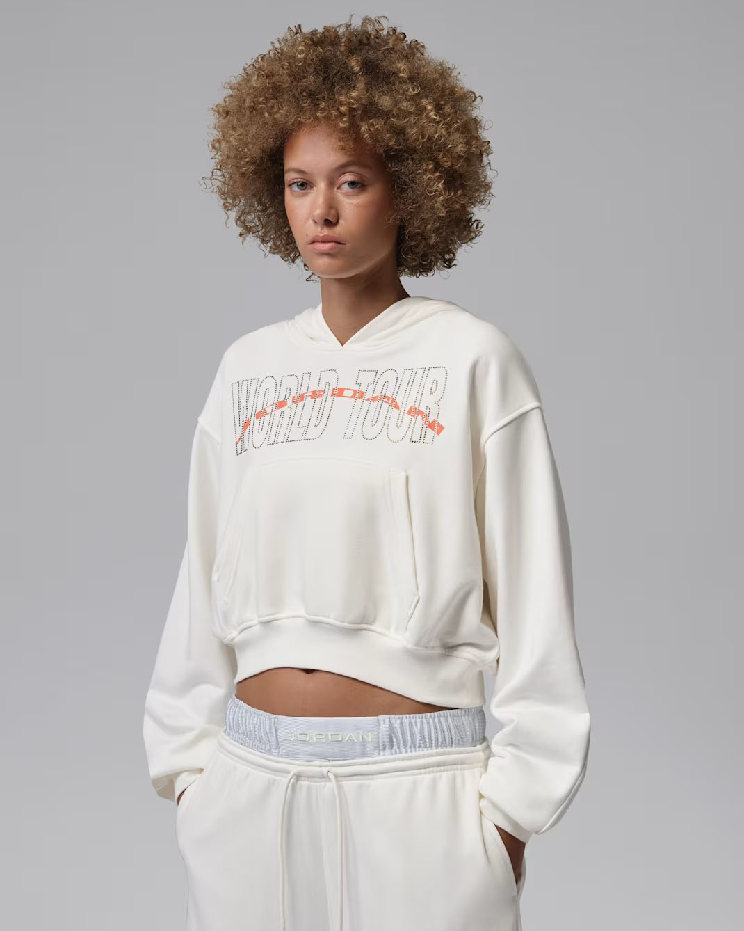 Jordan Brooklyn Fleece Women's World Tour Pullover Hoodie Sail 1