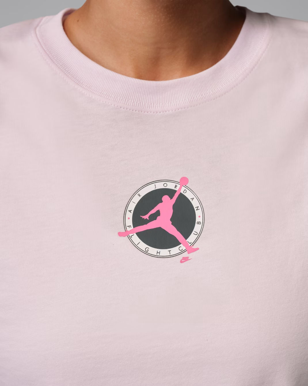 Jordan Brooklyn Flight Club Women's Graphic T-Shirt Pearl Pink 2