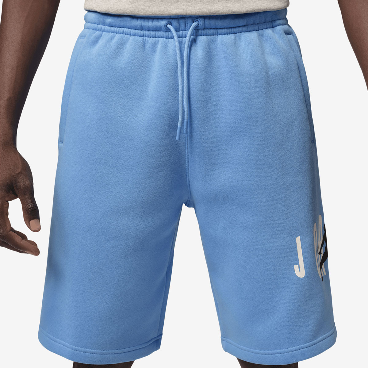 Jordan Brooklyn Stretch Fleece Mens Shorts University Blue 1