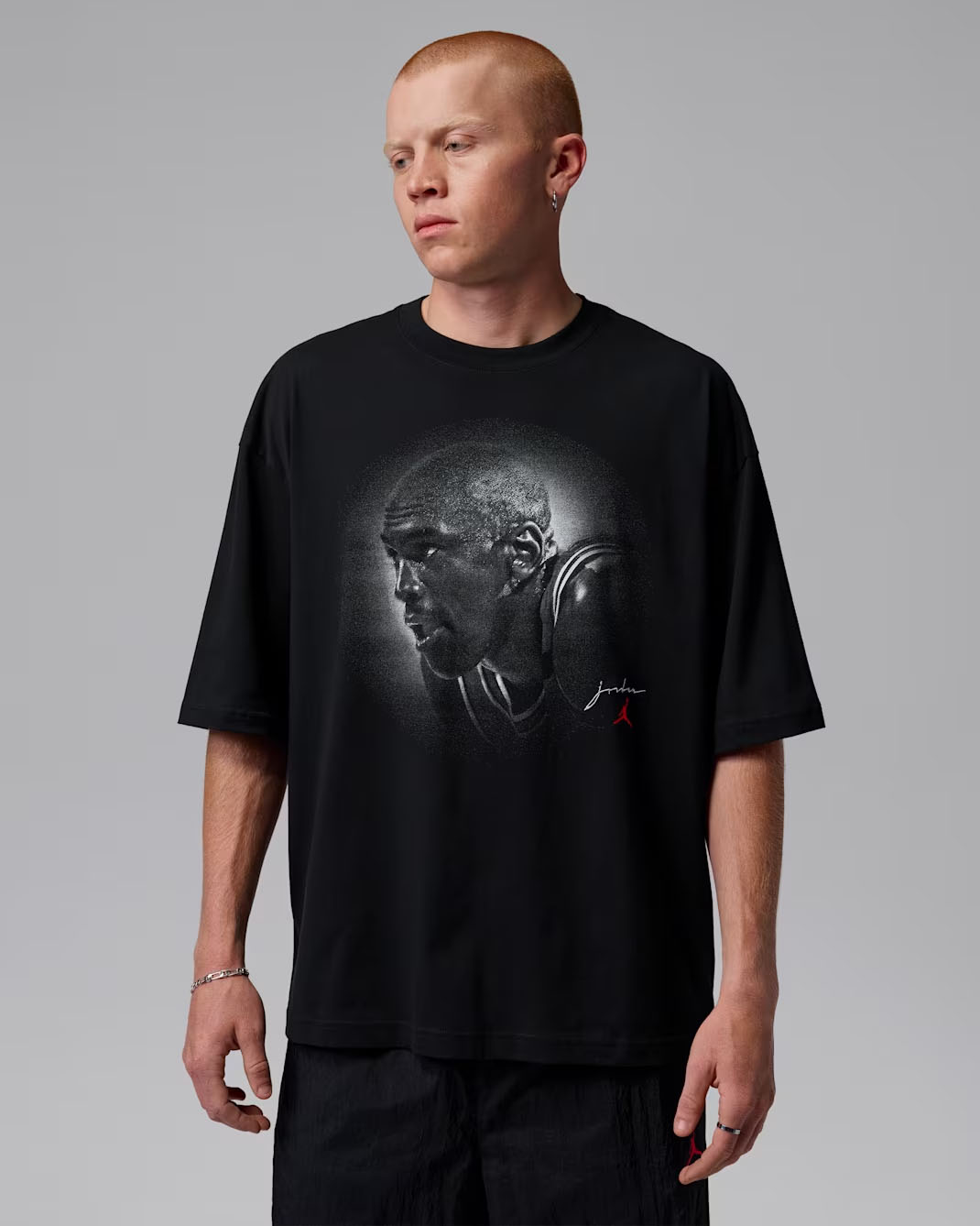 Jordan Flight Essentials Men's Oversized Graphic T-Shirt Black 1
