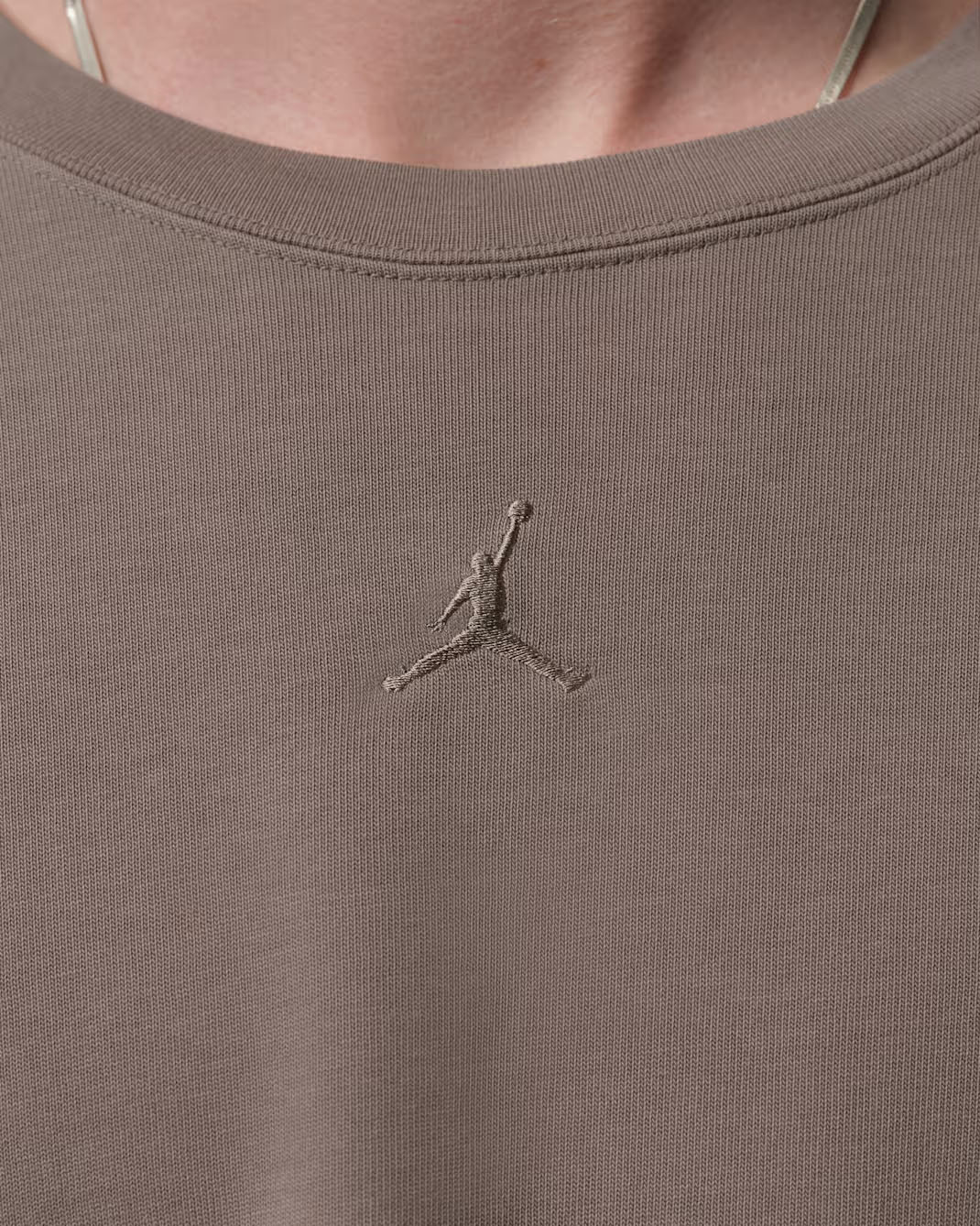 Jordan Flight Men's Heavyweight Long-Sleeve Top Olive Grey 2