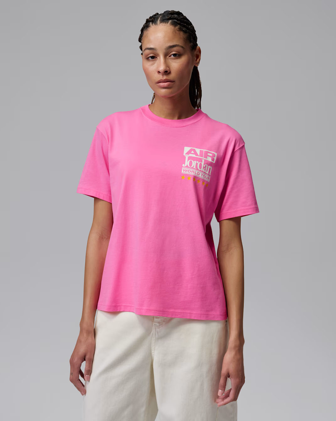 Jordan Flight Women's Girlfriend T-Shirt Pinksicle 1
