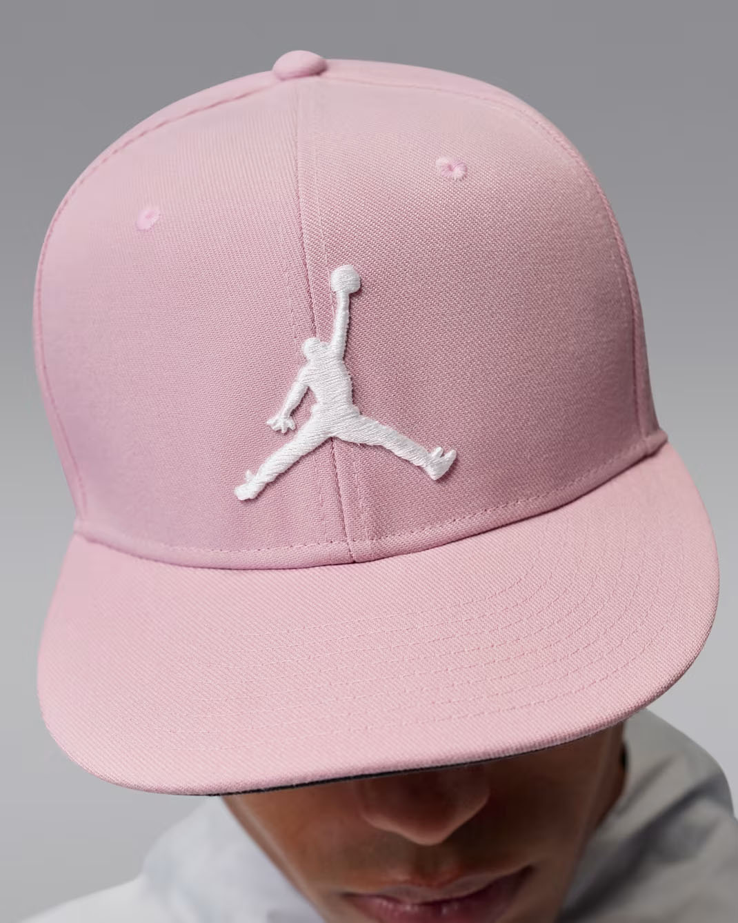 Jordan Jumpman Pro Adjustable Cap Snapback Hat Iced Carmine White 1