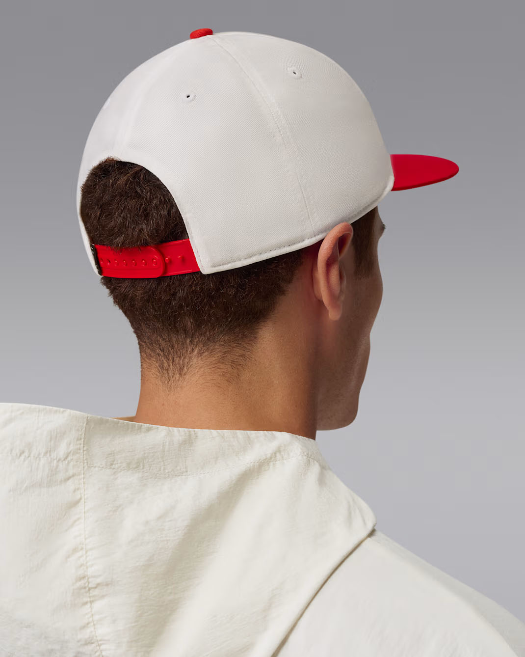 Jordan Pro Chicago Bulls MVP Flat Bill Snapback Hat Sail Red 2