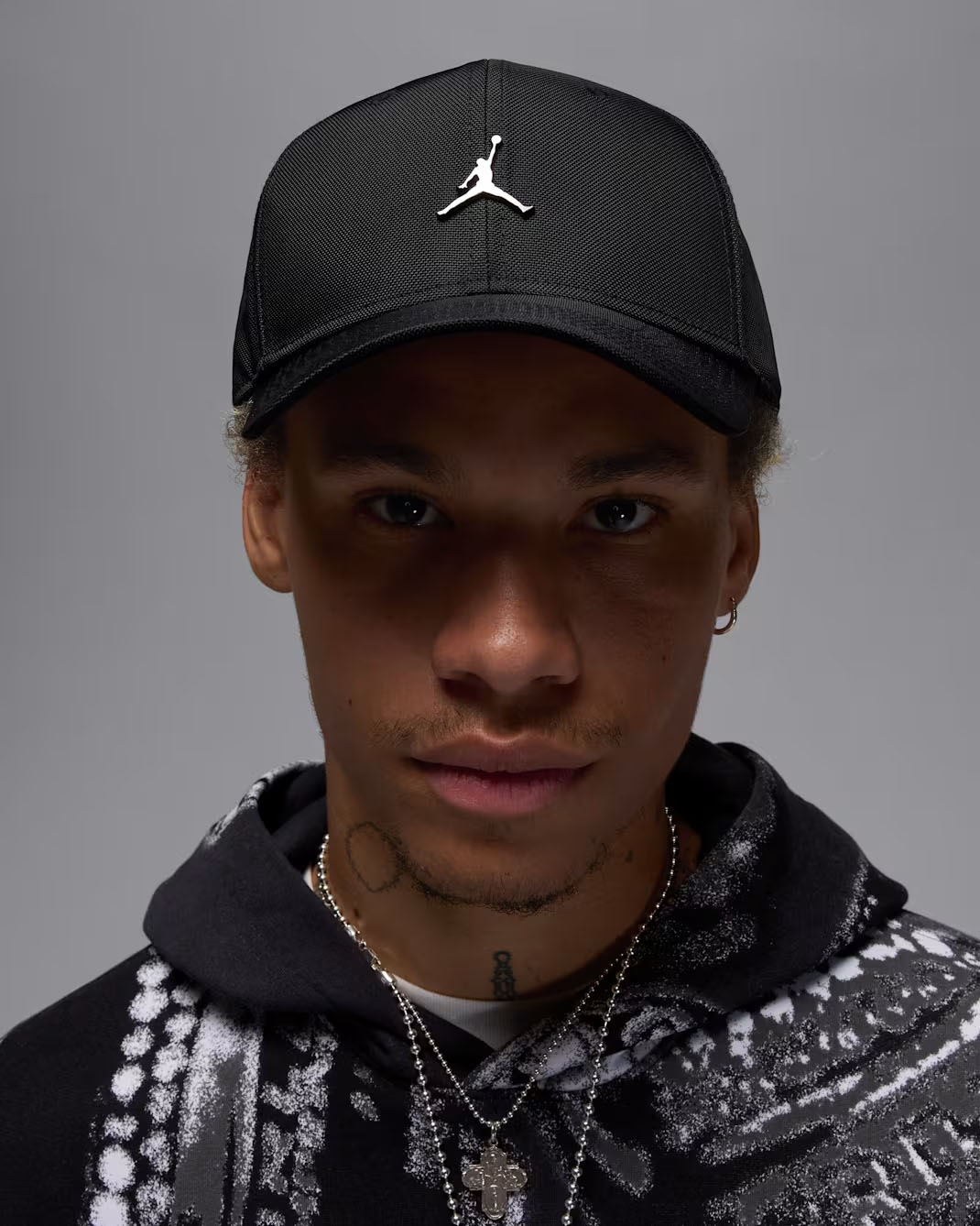 Jordan Rise Structured Metal Jumpman Hat Black 2