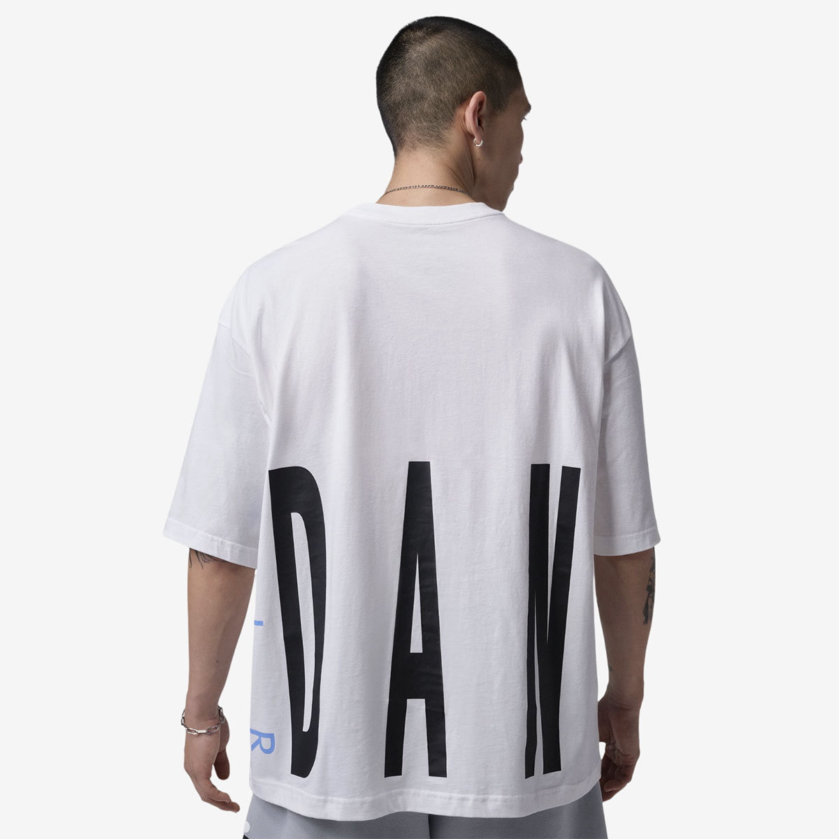 Jordan Torso Stretch Oversized Mens T Shirt White University Blue Black 2