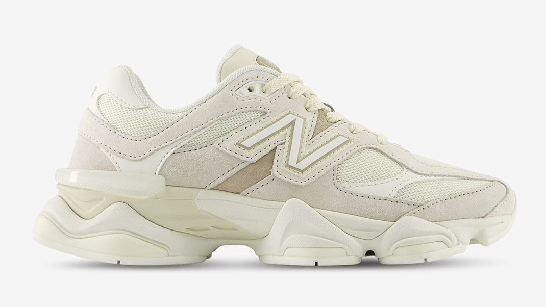 New Balance 9060 White Beige Grey Womens Sneakers U90604IJ