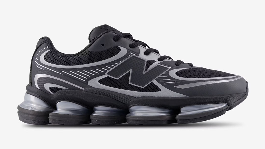 New Balance ABZORB 2000 Black Silver Metallic Mens Sneakers