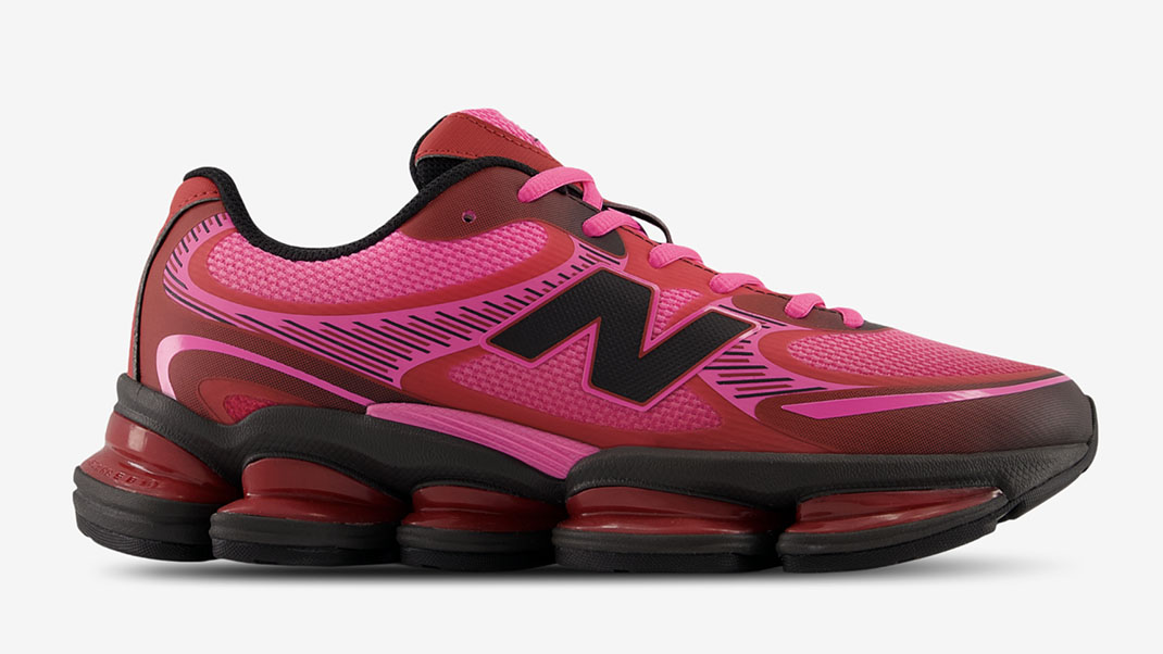 New Balance ABZORB 2000 Pink Heat Shadow Red Faded Black Womens Sneakers