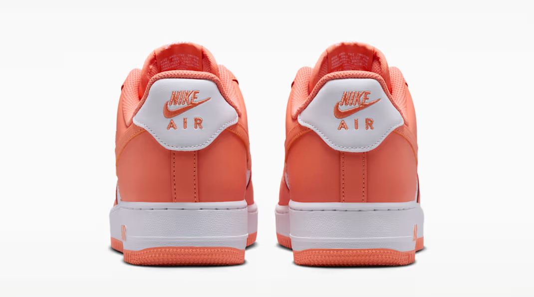 Nike Air Force 1 Low 07 Orange Frost White Mens Sneakers 5