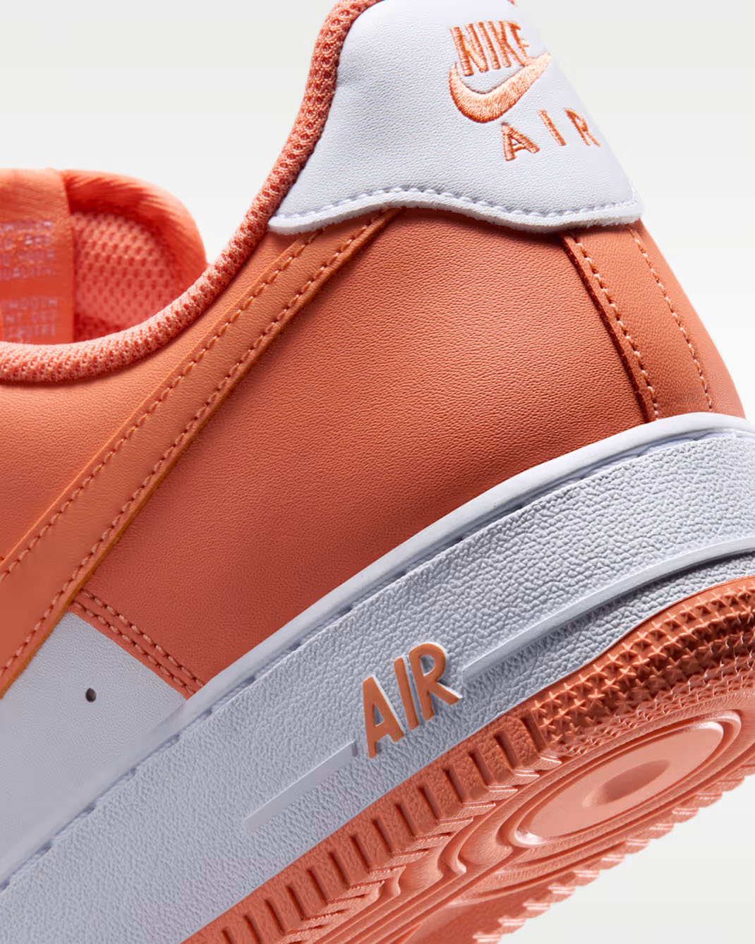 Nike Air Force 1 Low 07 Orange Frost White Mens Sneakers 8