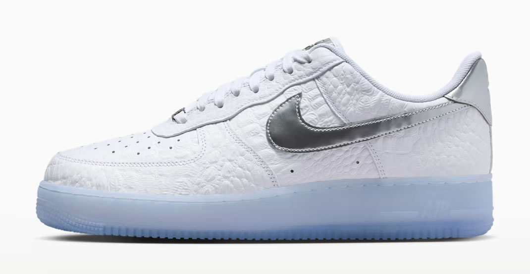 Nike Air Force 1 Low 07 White Blue Tint Pure Platinum Chrome Mens Sneakers 2