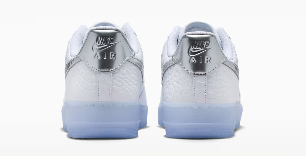 Nike Air Force 1 Low 07 White Blue Tint Pure Platinum Chrome Mens Sneakers 5