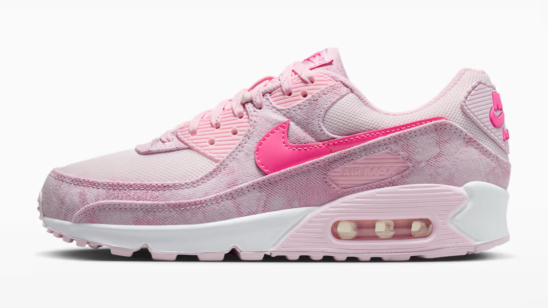 Nike Air Max 90 Denim Pink Foam Pearl Pink White Pinksicle