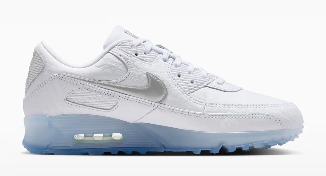 Nike Air Max 90 Terrascape White Blue Tint Chrome Mens Shoes 3