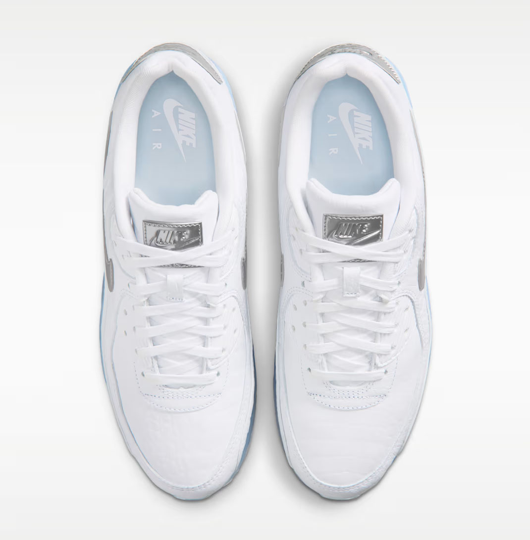 Nike Air Max 90 Terrascape White Blue Tint Chrome Mens Shoes 4