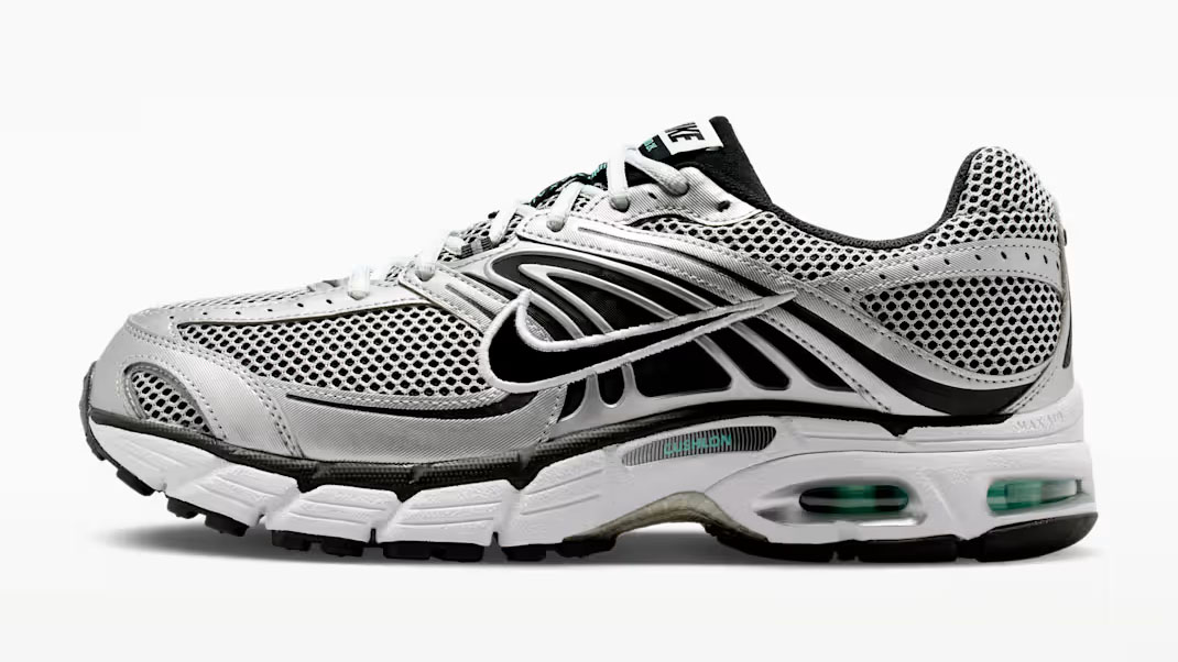 Nike Air Max Moto 2K Off White Metallic Silver Hyper Turquoise Black Mens Sneakers IR1476-101